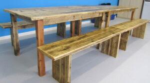 Dining room tables and benches