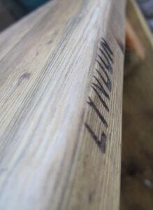 Reclaimed wood desk