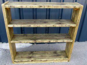 Reclaimed wood bookcase