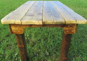 Waney edge dining room table