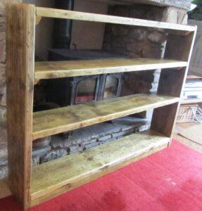 Reclaimed wood bookcase