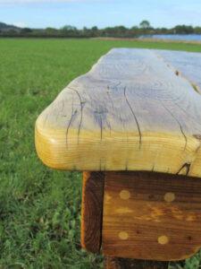 Waney edge dining room table