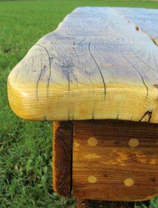 Waney edge dining room table