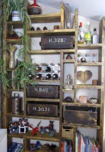 Reclaimed wood storage unit