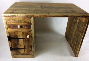 Computer desk with drawer and cupboard