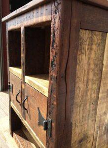 reclaimed oak cabinet