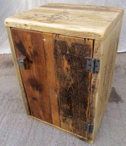 Reclaimed wood cabinet