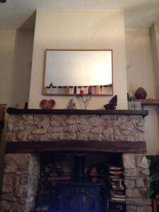 Reclaimed wood mirror