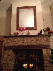 Reclaimed wood mirror