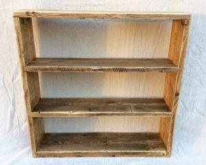 Reclaimed wood bookcase